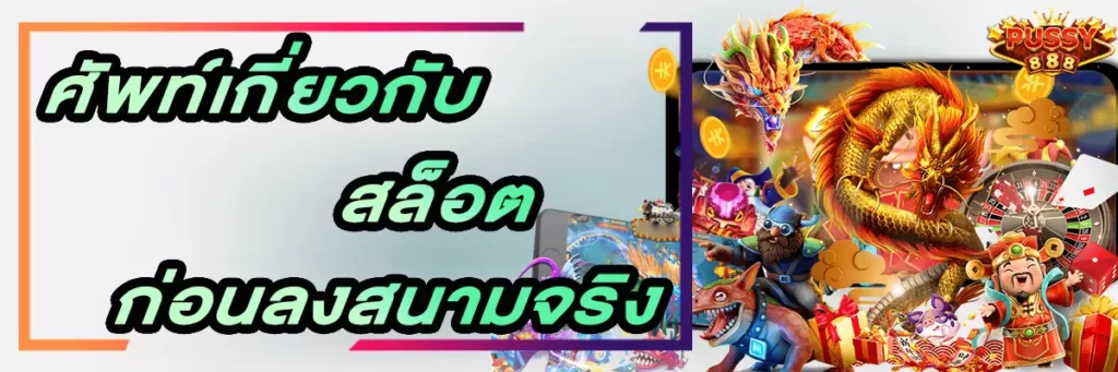 Pussy888 เรียนรู้ศัพท์เกี่ยวกับสล็อตก่อนลงสนามจริง