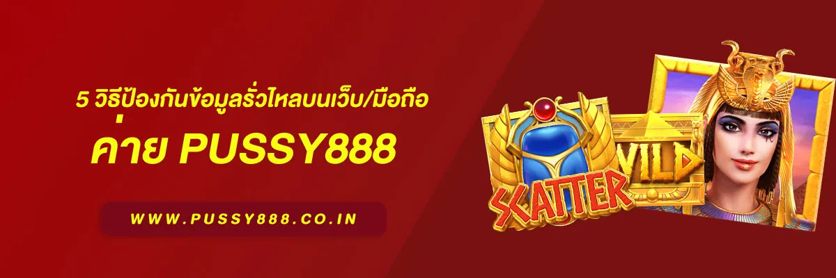 โหลด Pussy888 และ 5 วิธีป้องกันข้อมูลรั่วไหลบนเว็บ/มือถือ (2025)