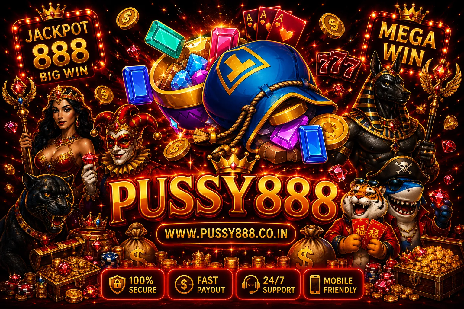 เกมสล็อต ค่าย pussy888 เว็บตรง