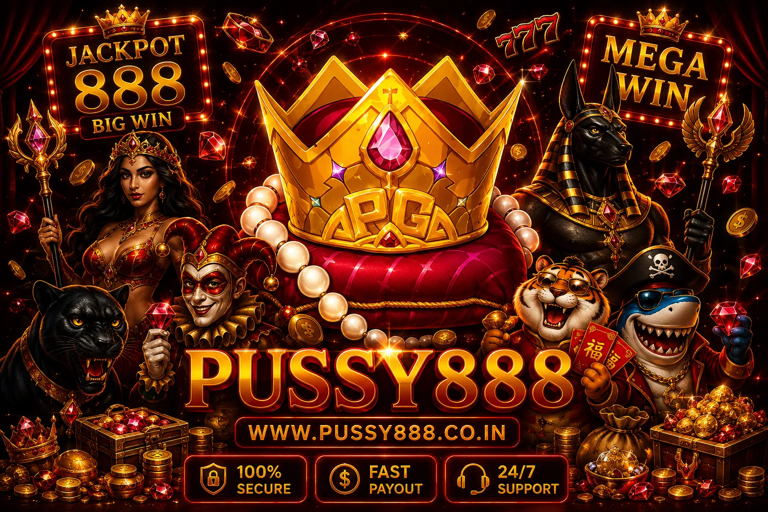 เกมสล็อต ค่าย pussy888 เว็บตรง