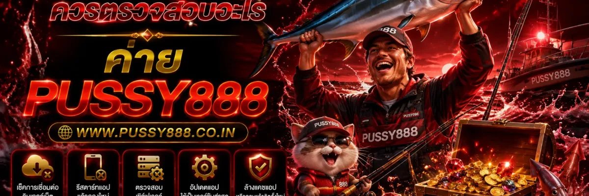 เกมสล็อต แอปโหลดข้อมูลไม่ขึ้นควรตรวจสอบอะไร PUSSY888