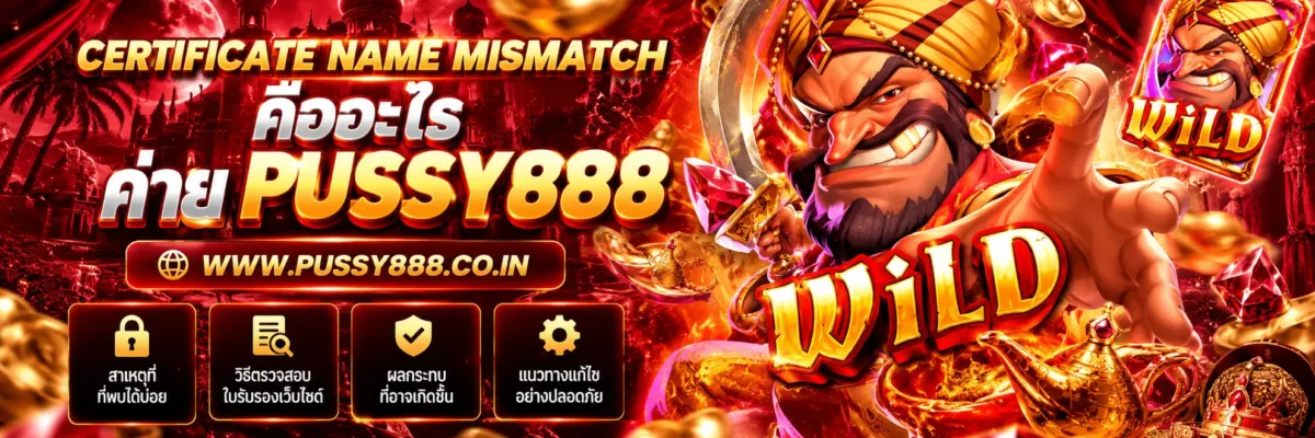 สล็อต เว็บใหญ่ pussy888 Certificate Name Mismatch คืออะไร? ทำไม Browser จึงเตือน ปี 2026