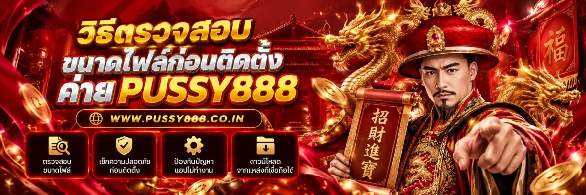 สล็อตpussy888 วิธีตรวจสอบขนาดไฟล์ก่อนติดตั้ง ปี 2026