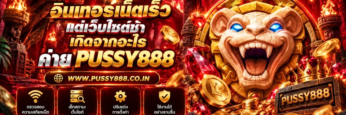 เกมสล็อต ค่าย pussy เว็บตรง อินเทอร์เน็ตเร็วแต่เว็บไซต์ช้าเกิดจากอะไร?